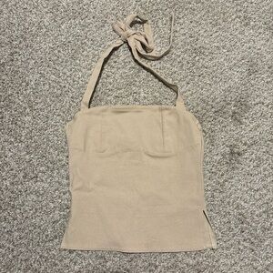 Edikted Tan Halter Top